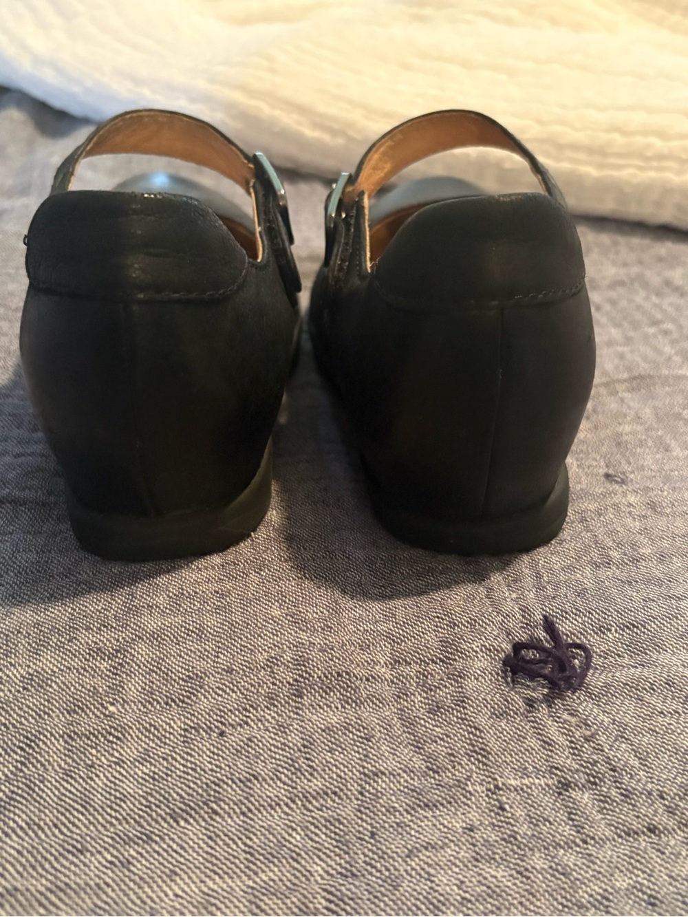 Dansko Black Burnished Nubuck/Leather Mary Jane. - Picture 5 of 7